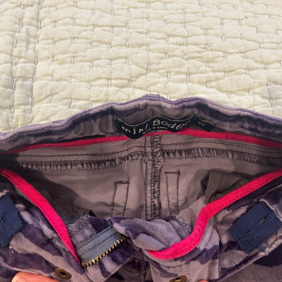 Mini Boden Purple Striped Velvet Pants, Size 4T. - Picture 6 of 8
